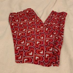 LuLaRoe TC Valentines leggings